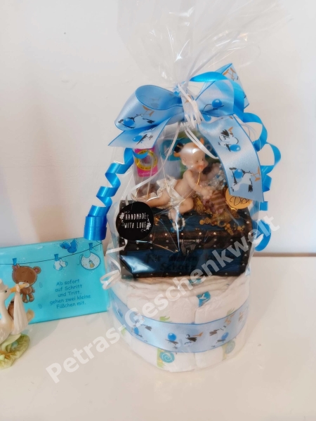 Windeltorte mit Spardose